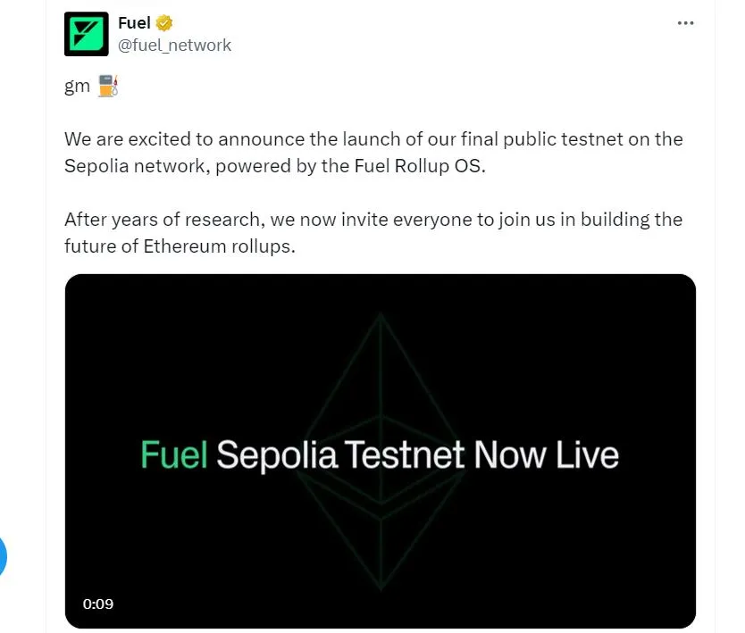 Fuel Network объявил о запуске своей последней тестовой сети