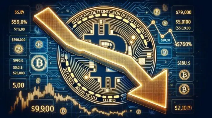 Биткоин опустился ниже 59,000 USDT: BTC демонстрирует незначительное снижение