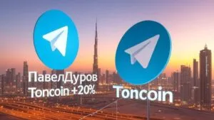 Павел Дуров покинул Францию и переехал в Дубай: Toncoin вырос на 20%