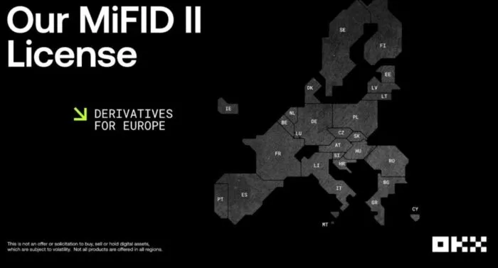 OKX получает лицензию MiFID II в ЕС OKX получает лицензию MiFID II в ЕС