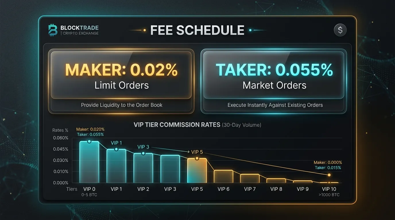 Таблица и структура комиссий биржи Bybit спот фьючерсы VIP уровни