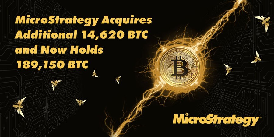 MicroStrategy увеличивает запасы Биткоина на $615 млн