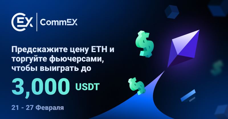 Предскажите цену ETH & торгуйте фьючерсами — Выиграйте до 3,000 USDT