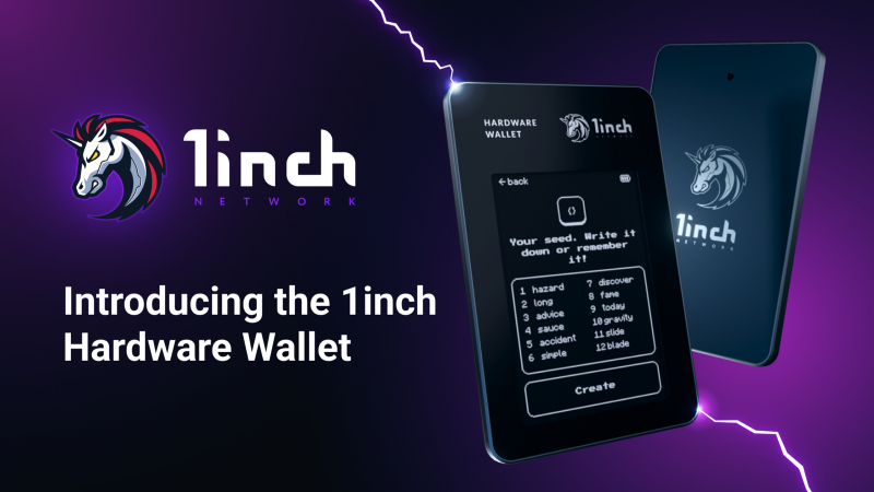 1inch: Представила аппаратный кошелек для Ethereum на Парижской неделе блокчейна