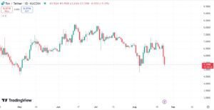 Toncoin (TON) price chart for 25.08.2024
