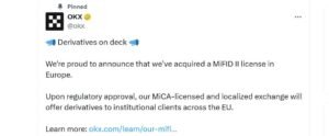 okx receives MiFID license