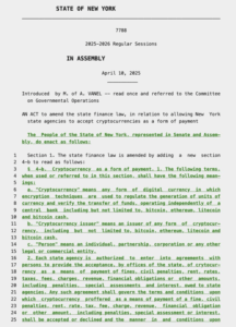 Litecoin (LTC) for taxes and penalties: new New York bill