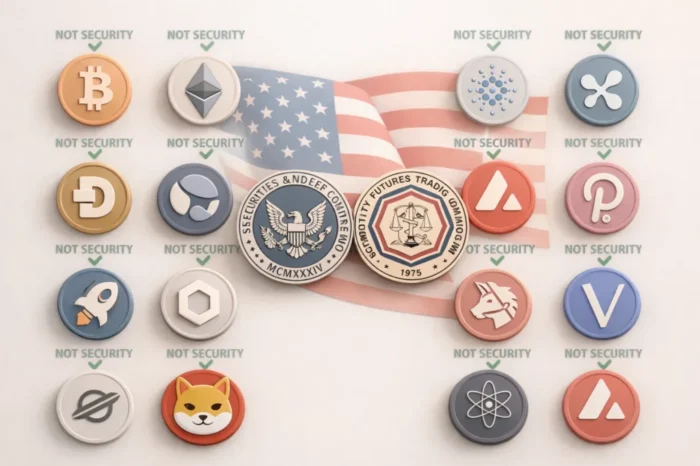 SEC и CFTC официально объявили: Bitcoin, Ethereum, Solana и ещё 13 монет — не ценные бумаги